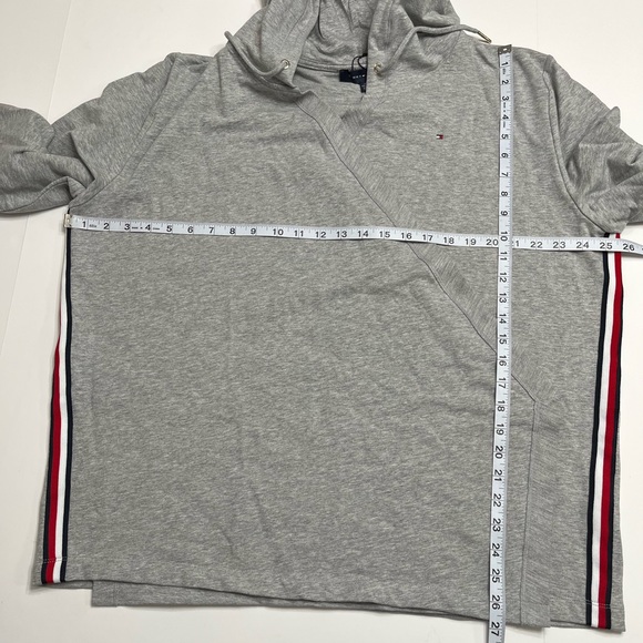 Tommy Hilfiger Womenβs Gray Hooded Open Cardigan XXL EUC - Picture 9 of 15